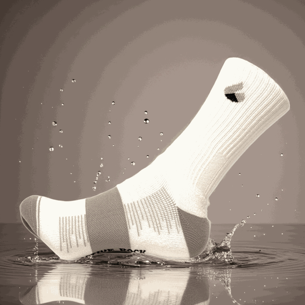 Chaussettes de Tennis Crew Lite Blanc/Gris