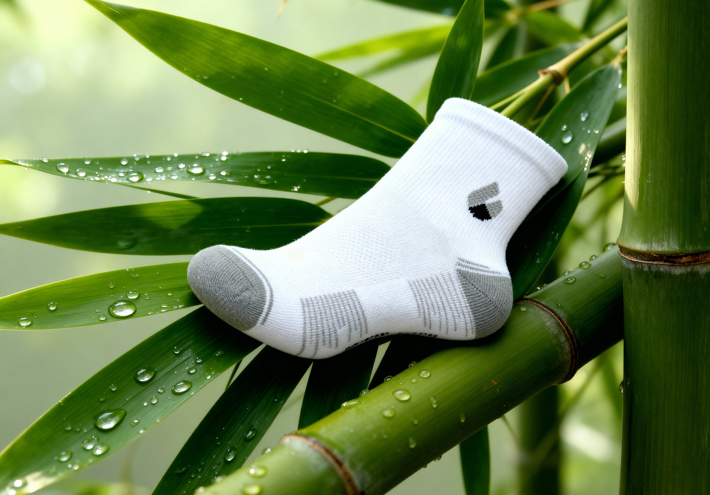 Running Socks Ankle White/Grey