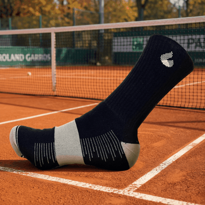 Chaussettes de Tennis Crew Lite Noir/Gris