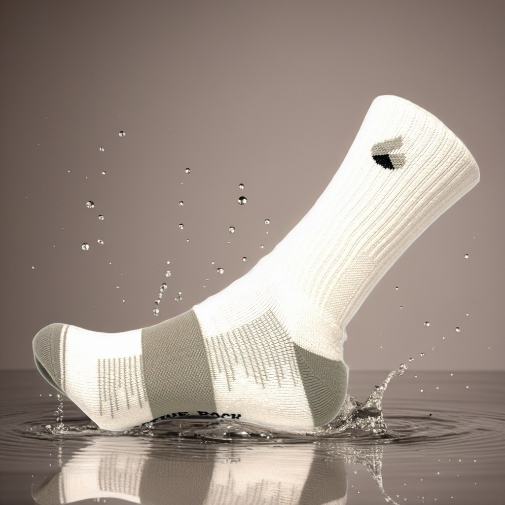 Tennis Socken Crew Lite Weiss/Grau