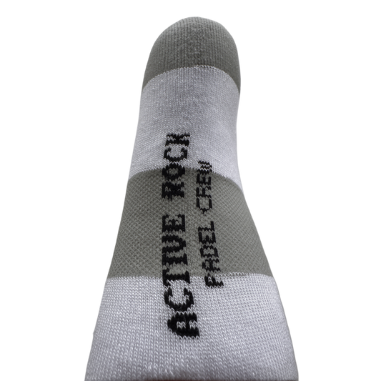 Chaussettes de Padel Crew Blanc/Gris